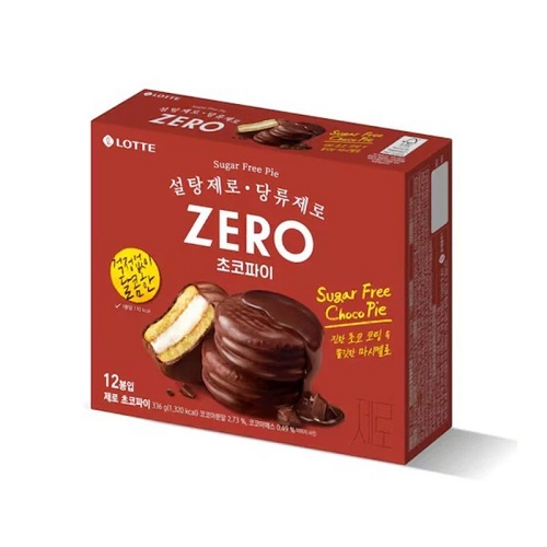 Lotte печенье Choco Pie Zero, без сахара, 12 х 28 гр Lotte печенье Choco Pie Zero, без сахара, 12 х 28 гр